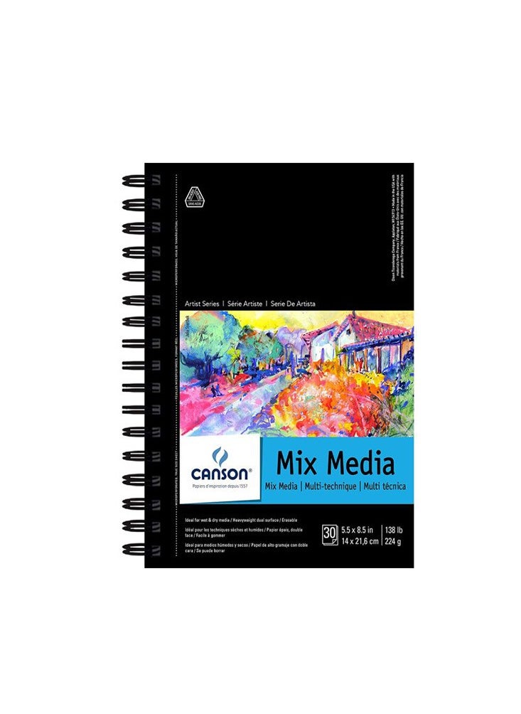 CANSON - Canson Artist Series Mix Media Pad, A5 - 400059772 - Image 1