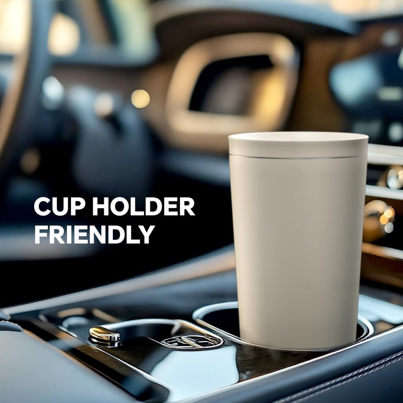 Ideus 17 oz Travel Coffee Mug, Double Wall Vacuum Stainless Steel Insulated Coffee Tumbler With Lid, Splash-Proof & Cup Holder Friendly, Keeps Drinks Hot/Cold, Dishwasher Safe, White - Image 5
