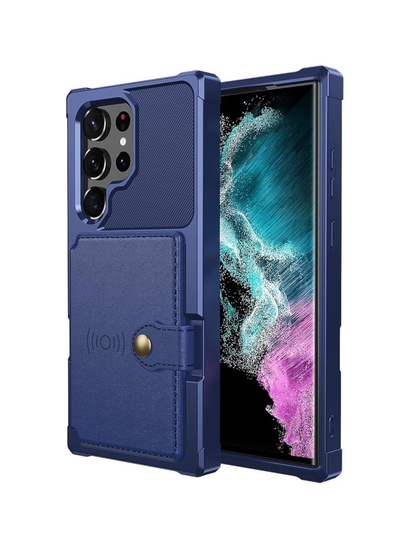 general Samsung Galaxy S24 Ultra/S24 Plus/S24 Phone Case - PU Leather Wallet Style Phone Case with Card Pocket for Samsung Galaxy S24 Ultra/S24 Plus/S24