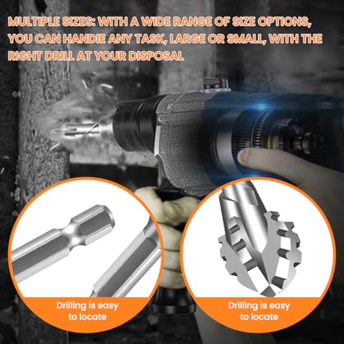 Serplex® Masonry Drill Bit Set 7-Piece Set (3/4/5/6/8/10/12mm) Concrete Drill Bit for Glass/Brick/Plastic/Wood/Tile/Etc,Industrial Strength Carbide Bits Tip High-Strength Twist - Image 4
