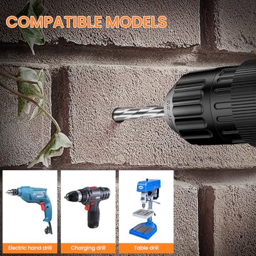Serplex® Masonry Drill Bit Set 7-Piece Set (3/4/5/6/8/10/12mm) Concrete Drill Bit for Glass/Brick/Plastic/Wood/Tile/Etc,Industrial Strength Carbide Bits Tip High-Strength Twist - Image 5