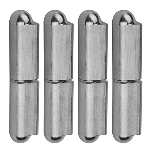 MOUNTAIN_ARK 4 Pack 4" x 3/4" Weld On Bullet Hinges, 304 Stainless Steel Heavy Duty Weldable Barrel Hinges for Trailer Ramp Gate BBQ Smoker - Image 1