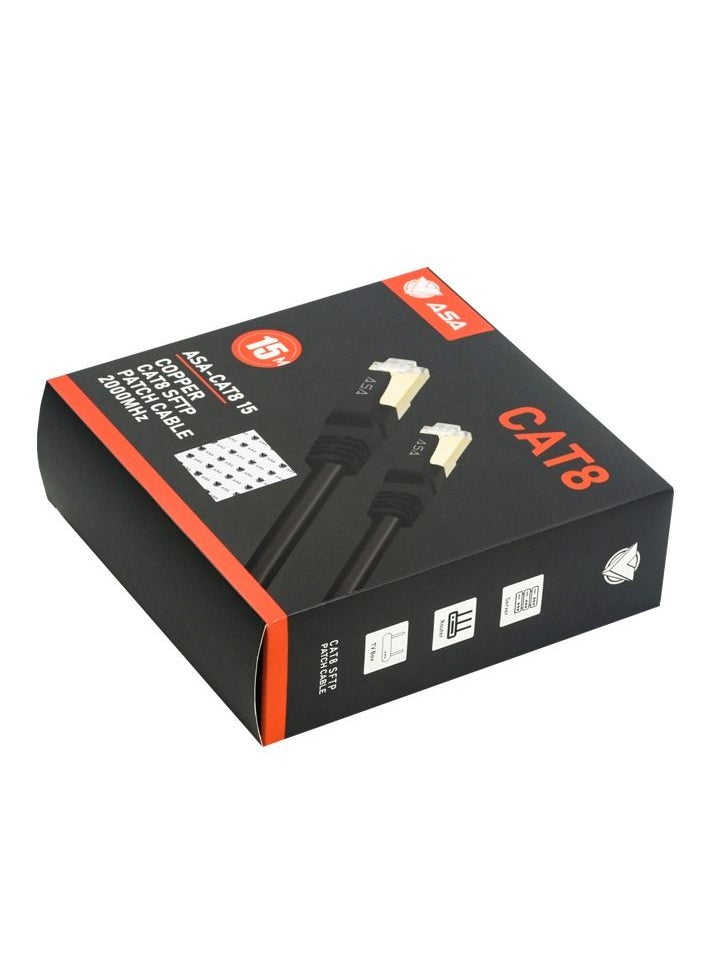 ASA - CAT8 15 meter SFTP Patch Cable 2000MHz - Image 1