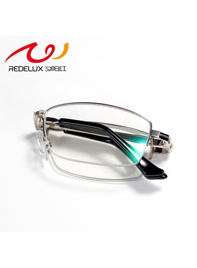 Sunset Red Xiyanghong Reading Gl For Men And Women, Dual-use Automatic Zoom Anti-blue Light Foldable High-definition Reading Gl E9006 300 Degrees - Image 4