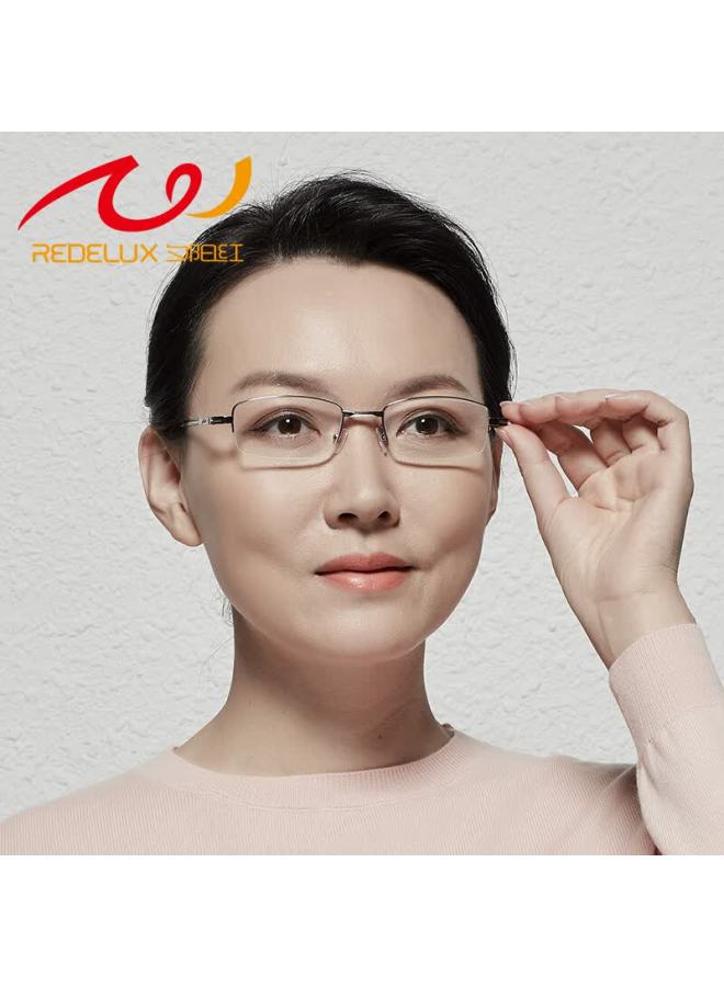 Sunset Red Xiyanghong Reading Gl For Men And Women, Dual-use Automatic Zoom Anti-blue Light Foldable High-definition Reading Gl E9006 300 Degrees - Image 2