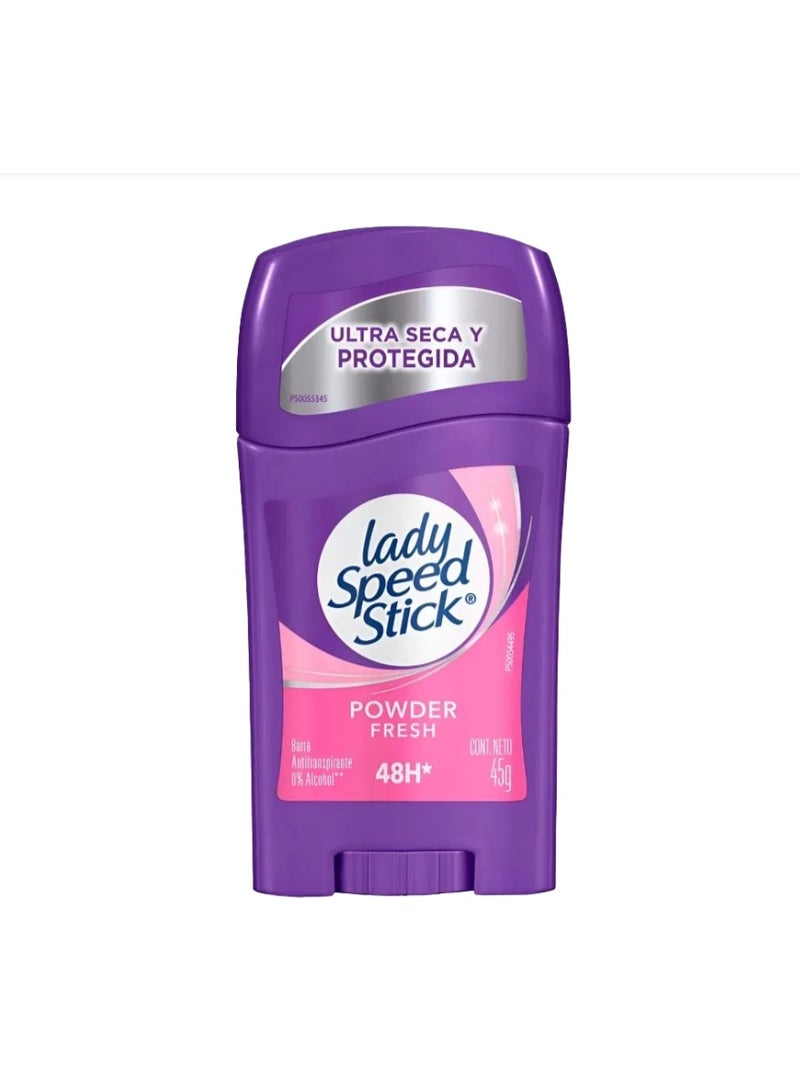 Lady Speed Stick Powder Fresh Antiperspirant Deodorant - 45g