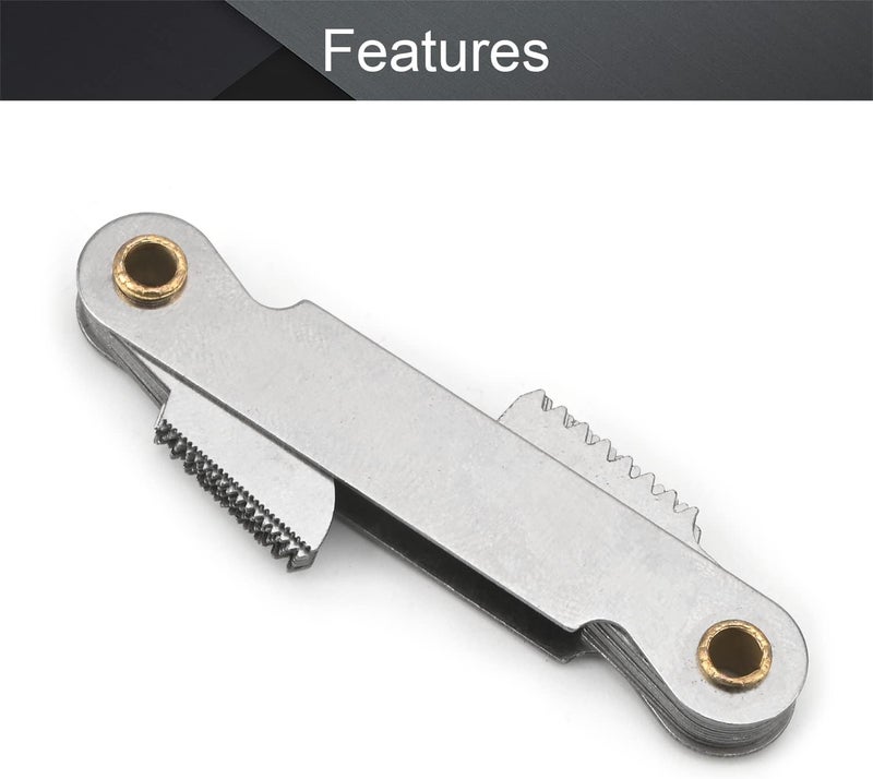 Utoolmart Screw Thread Pitch Cutting Gauge Tool Imperial 55 Degree 4-48 Stainless Steel 1pcs - Image 3