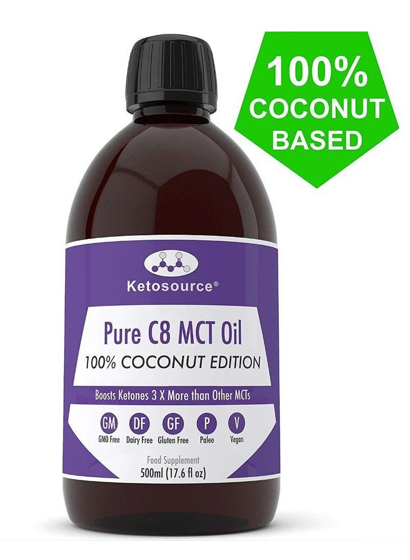 كيتوسورس زيت C8 MCT النقي 100% جوز الهند 500 مل - Image 3