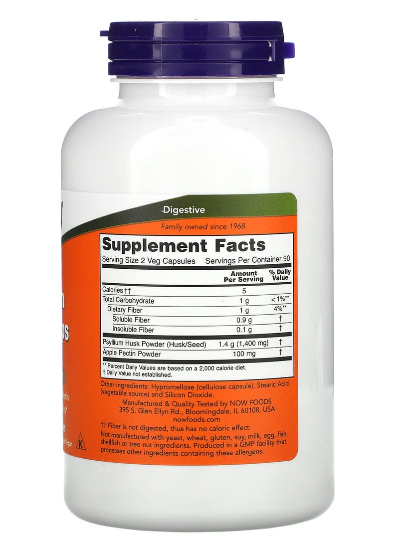 Now Foods Psyllium Husk Caps 700 mg - 180 Veg Capsules - Image 2