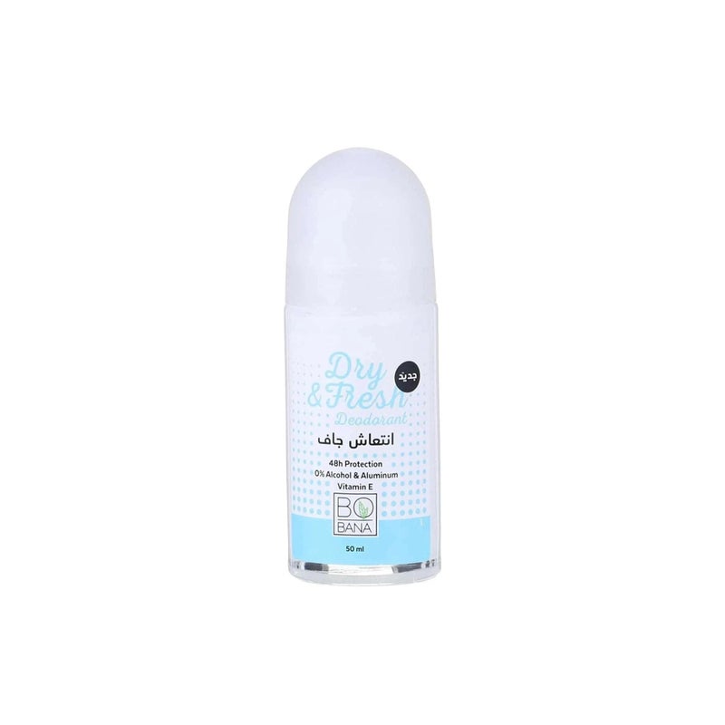 Bobana Dry & Fresh 48H Roll-On Deodorant with Vitamin E - alcohol free, aluminum free 50 ML - Image 1