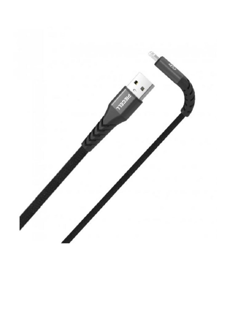 بايسيل كيبل ايفون معتمد من ابل 120 سم قماش اسود ماركة بيسيل الامريكية - Image 4