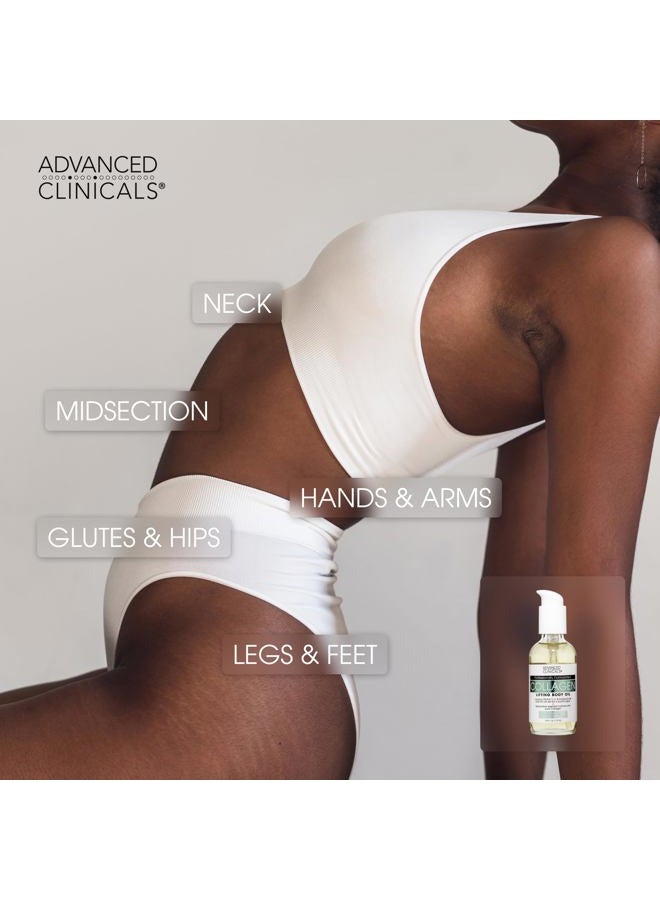 Advanced Clinicals Firming Collagen Body Oil Skin Care Moisturizer | Massage Body Oil | Tighten, Firm, & Hydrate Collagen Oil For Scars, Wrinkles, Crepey Skin, & Stretch Marks, 3.8 Fl Oz - Image 5