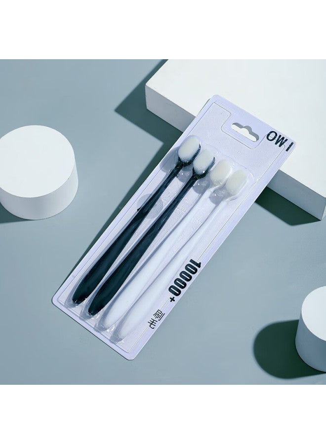 Owi Couple's Soft Bristle Toothbrush For Adults, Ultra-soft Bristles, Pregnancy And Postpartum Use, Nano 10,000 Bristles, 2-pack - Image 2