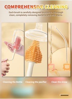 4-Piece Bottle Brush Cleaning Set With Storage Rack, Food-Grade Baby Bottle Cleaner, Suitable For Long-Necked Bottles, Water Bottles, Baby Bottles, Glasses, Drinking Cups, Spray Bottles - pzsku/Z58BB10082795173DD3FFZ/45/_/1736231489/e10076f1-cb88-48e9-8824-65cb5151bc9b