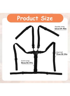 Snowie Soft ® Adjustable Baby Safety Harness Belt - 5-Point Secure Chair Strap For Toddlers With Universal Fit For Strollers, High Chairs, Prams - Durable Quick Release Design For Optimal Child Safety  - Image 2