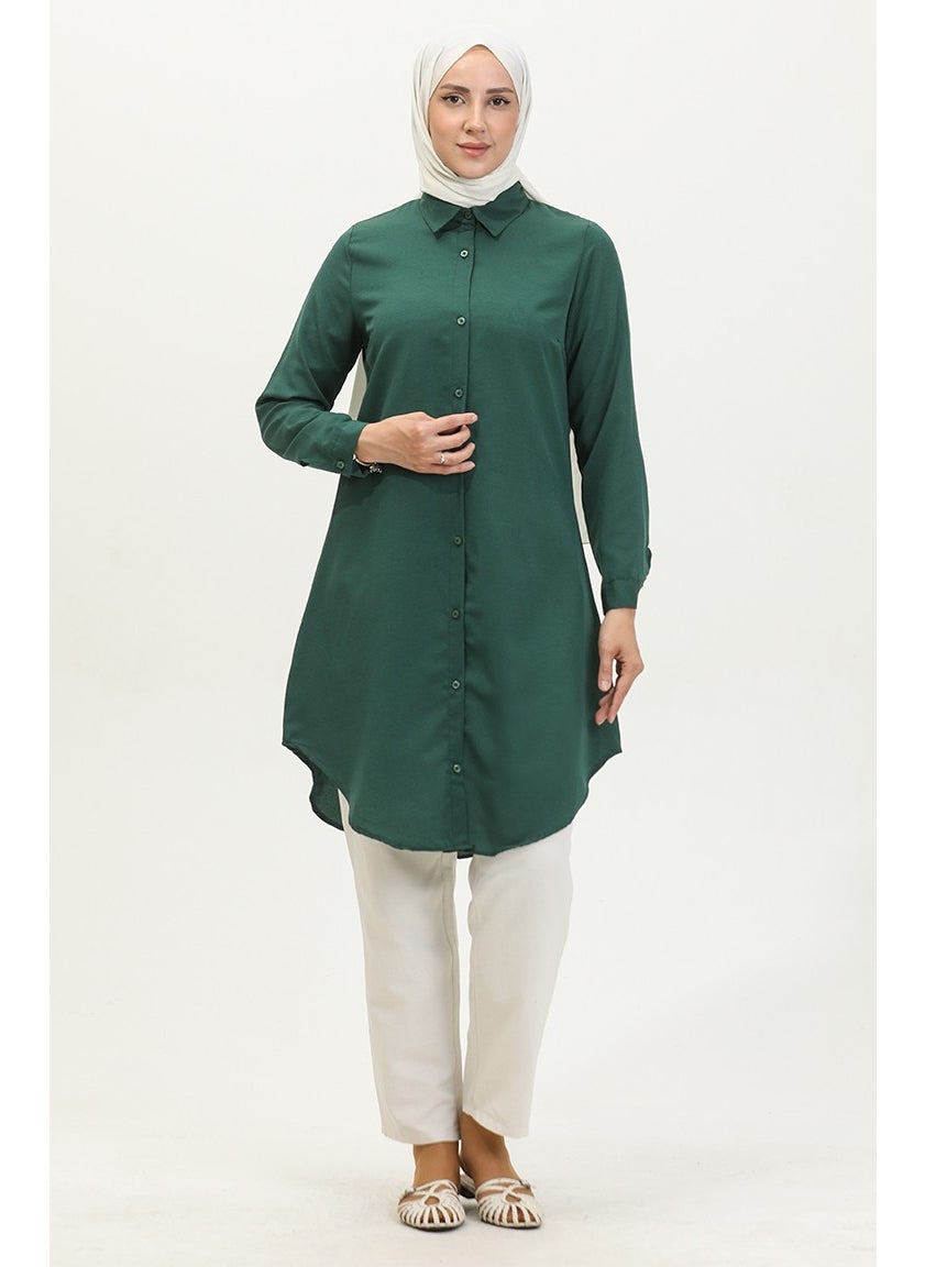 Buttoned Tunic 6122-01 Emerald Green - pzsku/Z58BB27E55F39236AEF81Z/45/_/1738801470/83b70b4d-66a7-445a-a2f5-4a98346fa12d