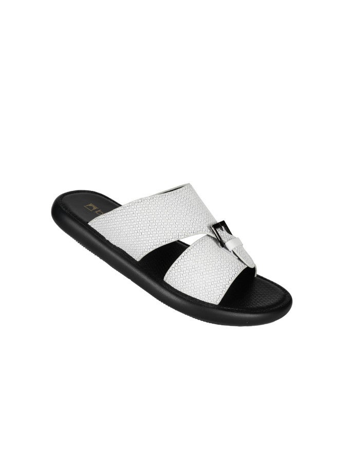 barjeel uno 008-3408 Barjeel Uno Men Arabic Sandals 29653-07 White  - Image 1