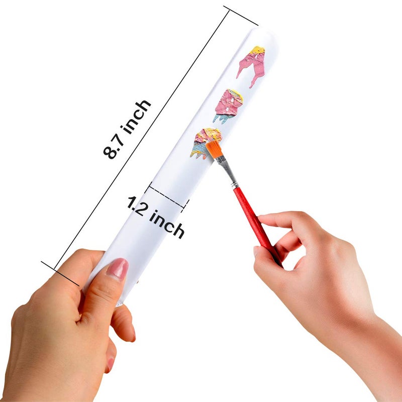 Umikk 110 Pack White Slap Bracelets Bulk, 8.7 x 1.2 Inch DIY Slap Bracelet for Kids, Blank Slap Bands for School Craft Projects, Birthday, Halloween, Christmas, DIY Painting, Vinyl Wrapping - Image 2