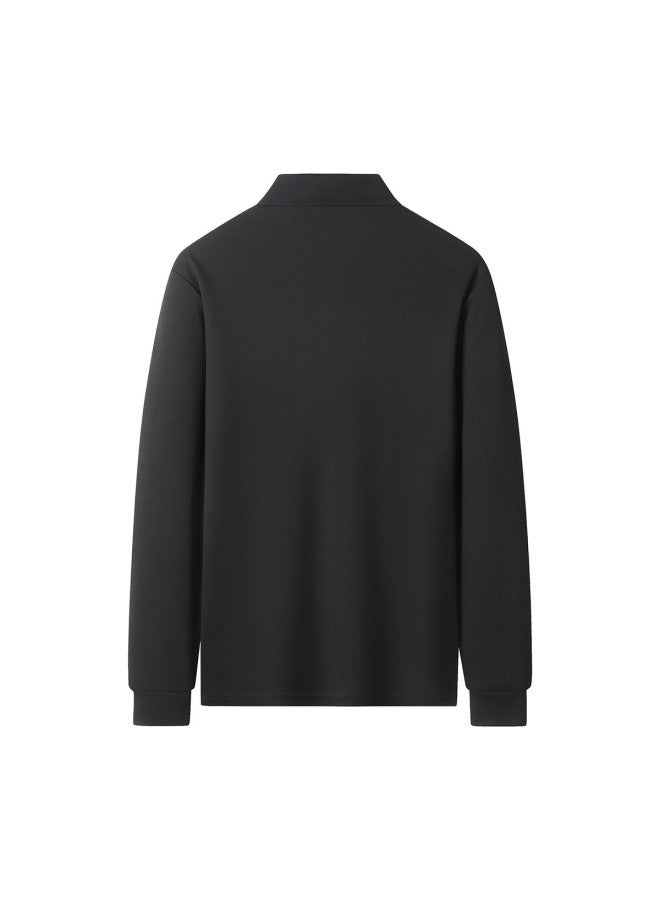Tucano Spring Solid Color Casual Men's Long Sleeve T-shirt Base Layer Men's Polo Shirt - Image 3