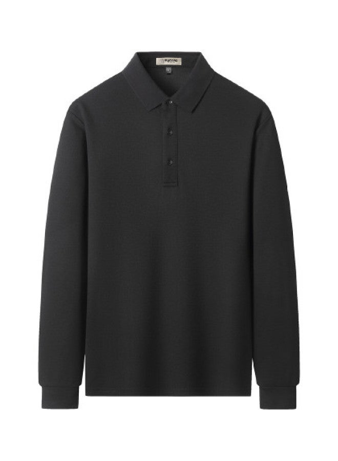 Tucano Spring Solid Color Casual Men's Long Sleeve T-shirt Base Layer Men's Polo Shirt - Image 1