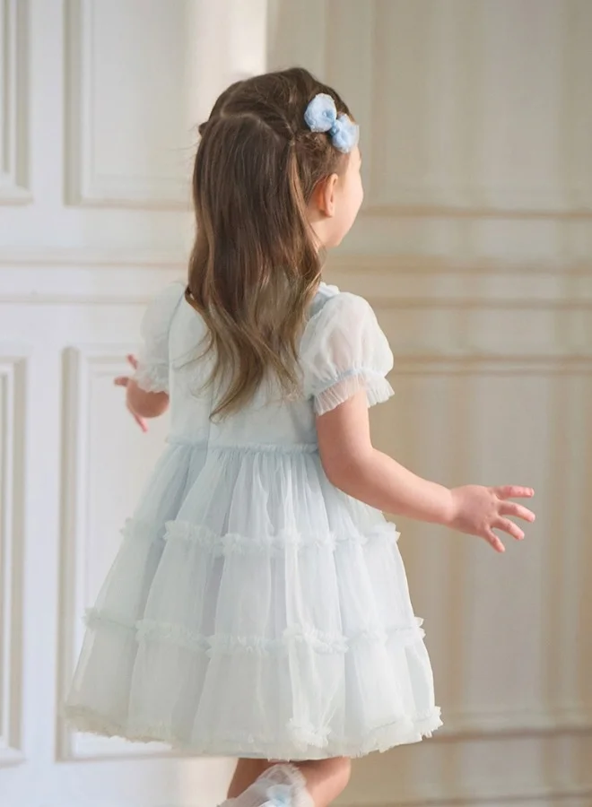 Dave & Bella  Girls Tiered Tulle Dress Mint Green Party Dress for Women | Best Price UAE