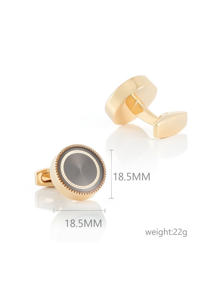 Shero Gold  Gray cufflinks for man - Image 2