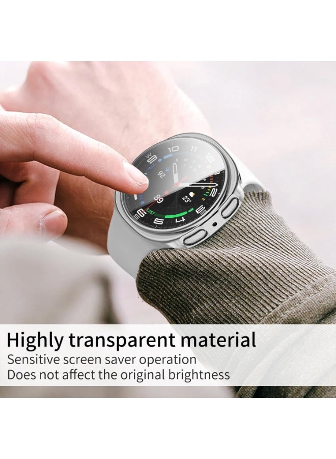 Case Compatible with Samsung Galaxy Watch 8 44mm Case All-Around with Built-in Screen Protector Watch Soft TPU Shockproof Cover Slim Guard Thin Bumper Shell Protector - Image 2