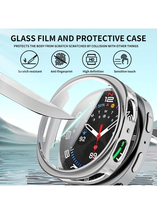 Case Compatible with Samsung Galaxy Watch 8 44mm Case All-Around with Built-in Screen Protector Watch Soft TPU Shockproof Cover Slim Guard Thin Bumper Shell Protector - Image 4