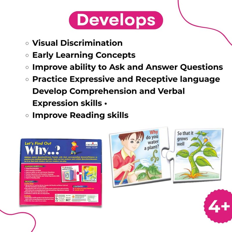 Creatives WH Series | Let's Find Out- WHY? | Question - Answer Puzzles | Learning Games for Kids | Picture Puzzles Game | Preschool Learning Games | Fun Educational for Ages 4 & Up - Image 4