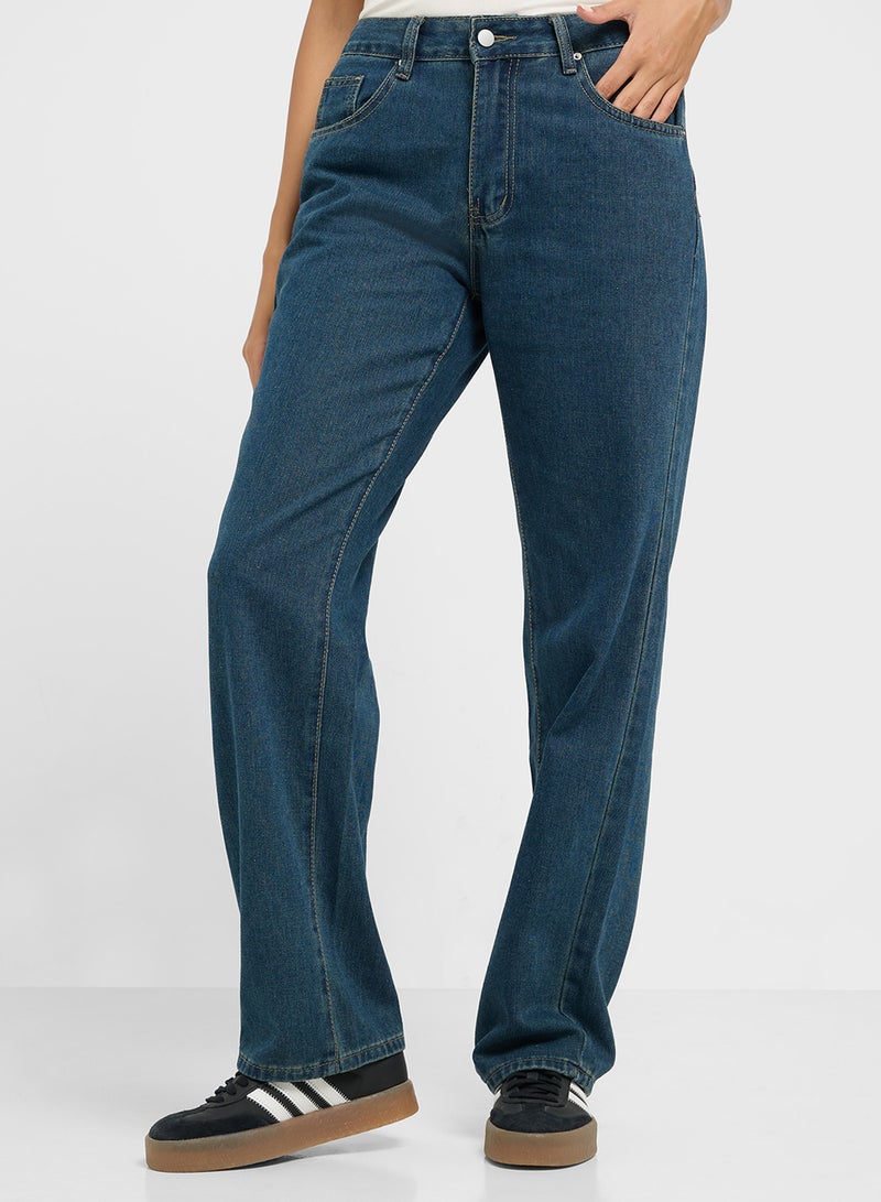 جينجر جينز مستقيم بخصر متوسط - Image 2