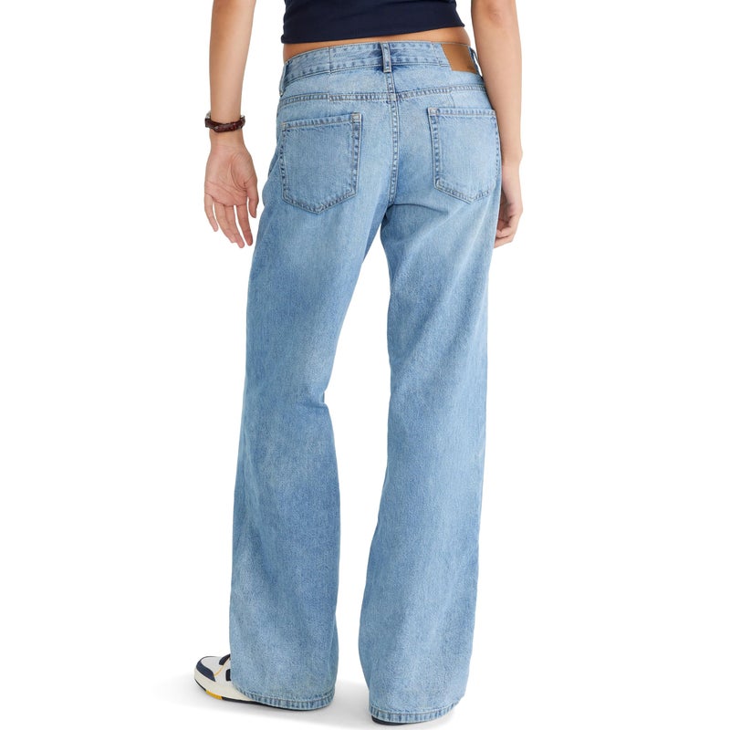 Aeropostale Low-Rise Baggy Wide-Leg Jean, Light WASH, 4R - Image 2
