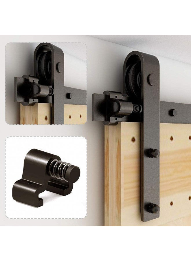 CCJH 7FT Heavy Duty Sturdy Sliding Barn Door Hardware Kit -Smoothly and Quietly -Easy to Install Fit 42" Wide Door Panel (Basic Roller Hanger) - Image 4