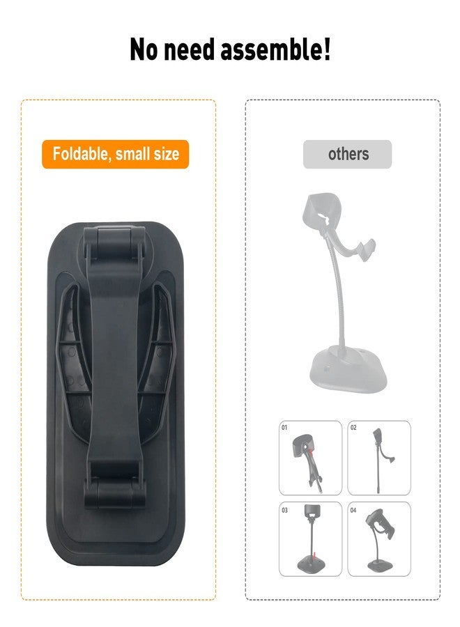 VOTTAN Universal Barcode Scanner Stand, VOTTAN Free-Installed Foldable Barcode Reader Hodlder Angle and Height Adjustable Hands Free Scanner Stand for Supermarkets Library Store Warehouse - Image 5