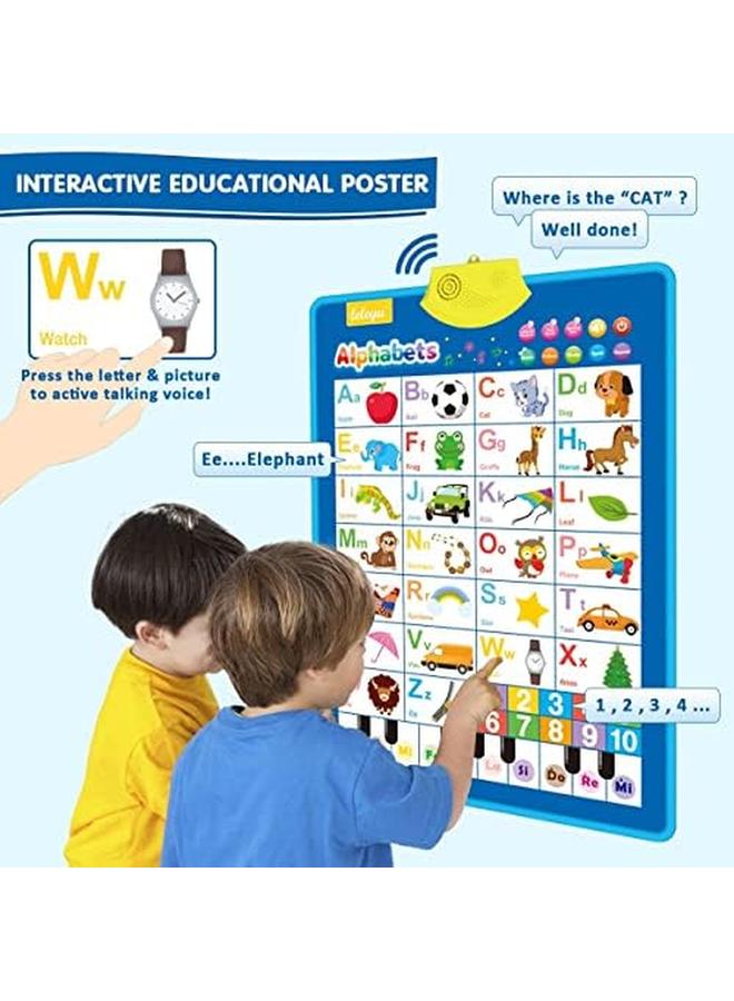 UKR Educational Toys Talking Poster For Kids Best Musical And Learning Toy For Toddlers And Babies Alphabet And Piano - Image 2