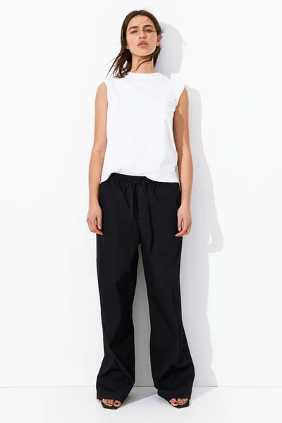 H&M Cotton drawstring trousers