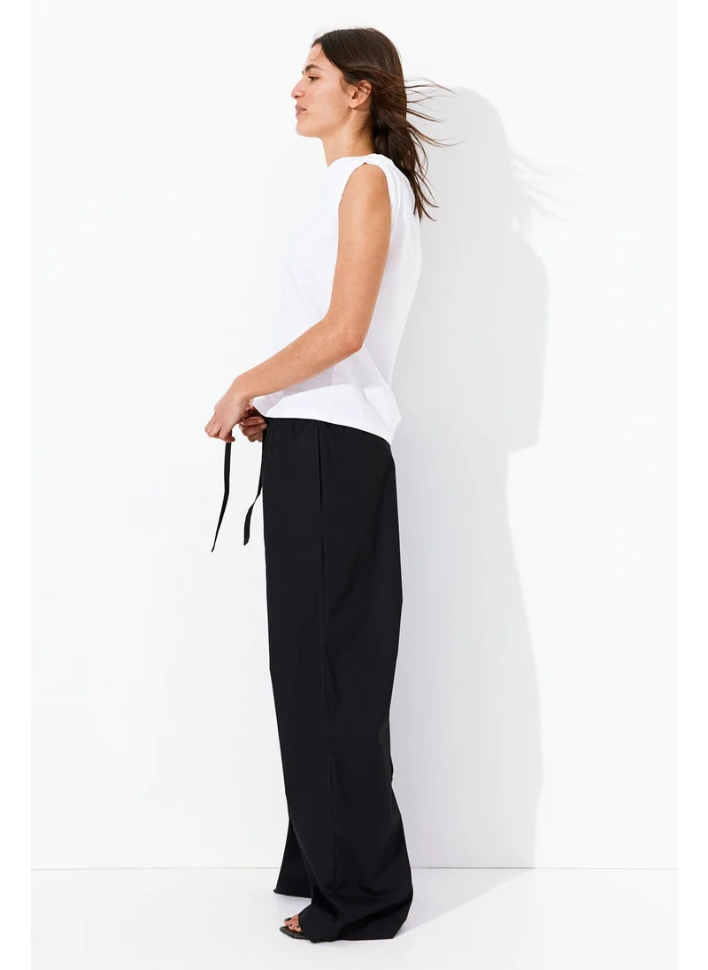 H&M Cotton drawstring trousers