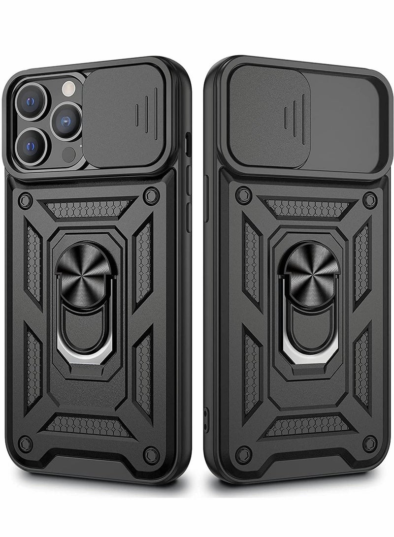 Excefore Excefore for iPhone 13 Pro Max Case, 13 Pro Max Cover Kickstand Case with Slide Camera Cover - Image 1