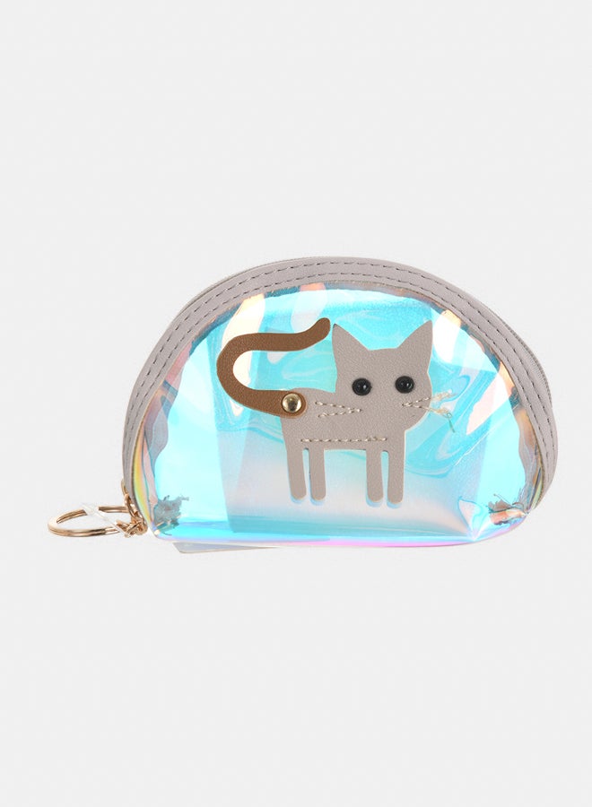 Akher el Ankoud Mini cat wallet with key chain  - Image 1