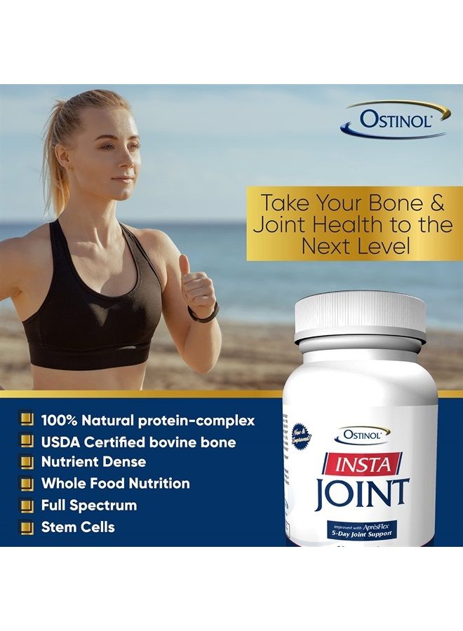 Ostinol Insta Joint - Bone & Joint Strength Supplement - Enriched Boswellia Joint Support Relief - 60 Capsules