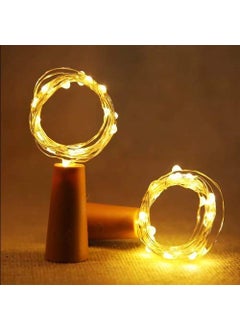 Desidiya Desidiya 20 LED Wine Bottle Cork Copper Wire String Lights 2M Battery Powered Pack of 1  - Image 1