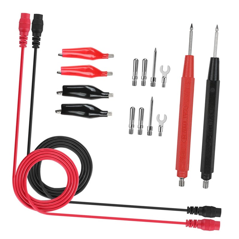 Auto Range Digital Multimeter Voltage Current Resistance Temperature Tester Orange High Accuracy - Image 4