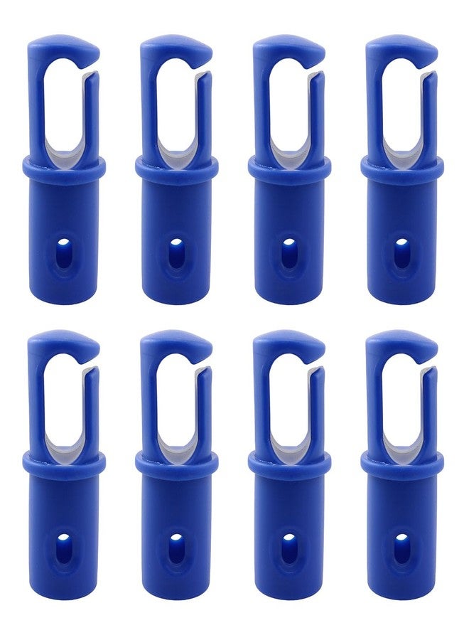 RLECS Trampoline Bar Cap RLECS 8PCS Blue Universal Trampoline Rod Cap, Trampoline Enclosure Pole Caps, Trampoline Shell Rod Cap, Trampoline G-Hook, Trampoline Pole Cap,OD 32, ID 28 - Image 1