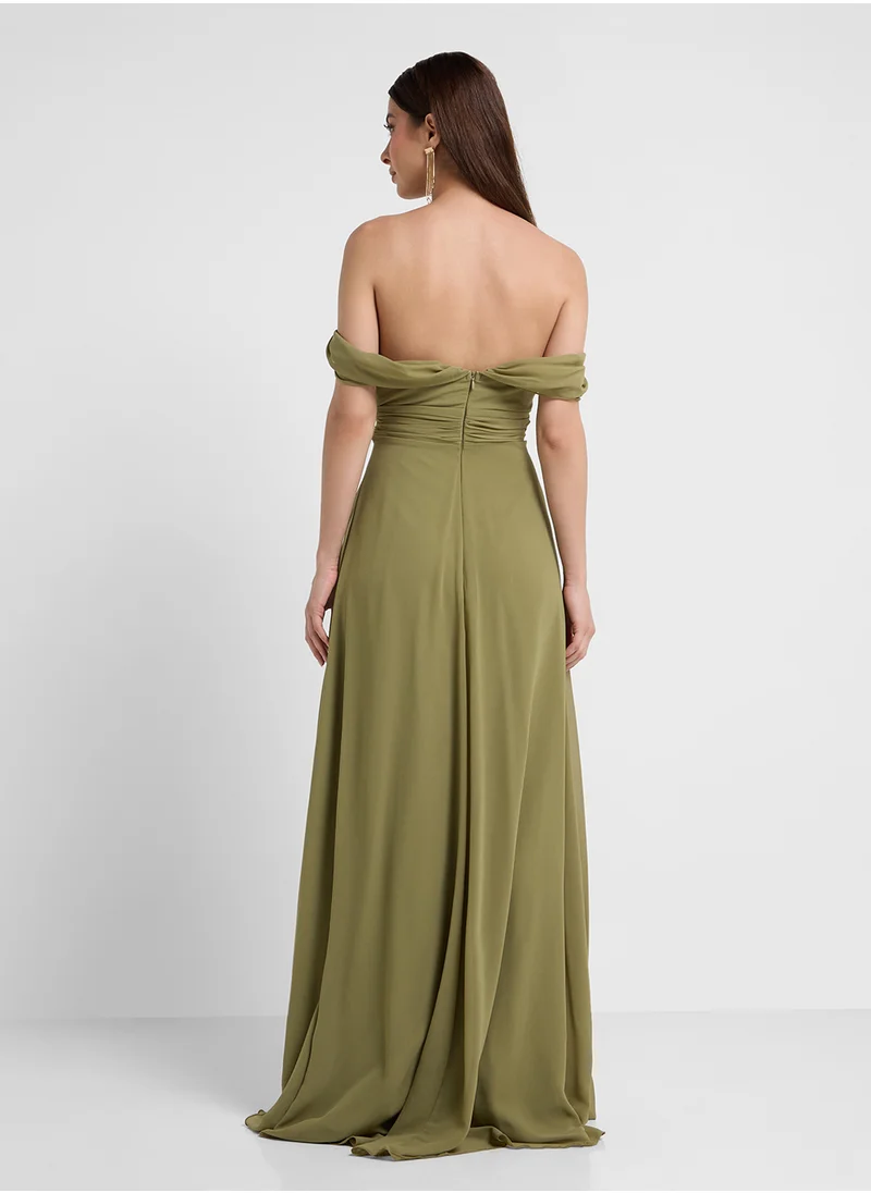 Ella Limited Edition Off Shoulder A-Line Dress