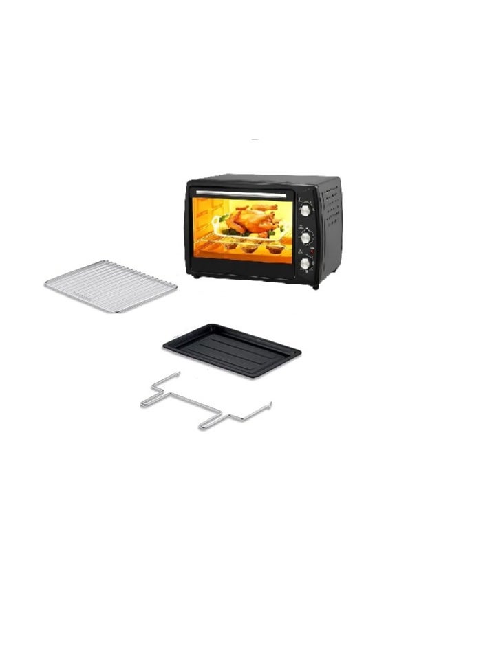 Generic Electric Oven with 3 Temperature Control Knob Function 63L with 2200W Toaster Oven with Grill, & Fry Pan, Large Capacity for Home Kitchen  - Image 2