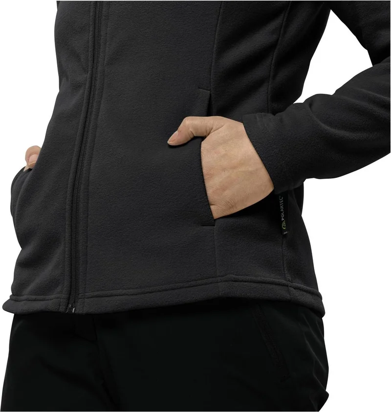 Jack Wolfskin Taunus FZ W Full Zip Women's Fleece 1711391-6000 Black