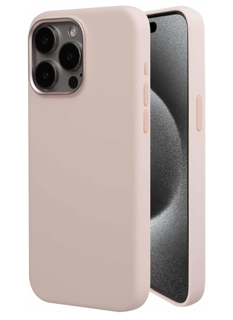Maxwell Electronics - Maxwell Silico Series Compatible with MagSafe Case for iPhone 15 Pro Max - Full Protection, Drop-Proof, Metallic Camera Lens Protection (Pink) - Image 1