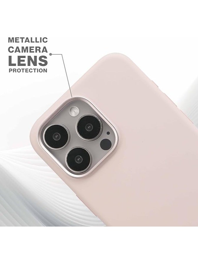 Maxwell Electronics - Maxwell Silico Series Compatible with MagSafe Case for iPhone 15 Pro Max - Full Protection, Drop-Proof, Metallic Camera Lens Protection (Pink) - Image 1