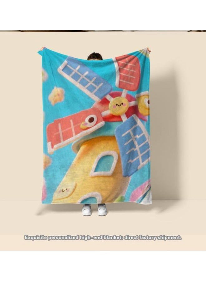 general Baby and children's cartoon flannel thin blanket (warm and comfortable, suitable for sleep, game use) 70cm*100cm - Image 4