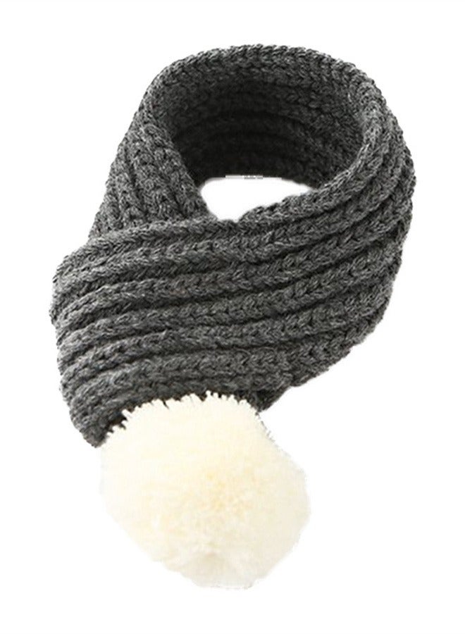 Loquat Squality Pet Scarf Autumn And Winter Warm Neck Festive Decoration Grey  - Image 1