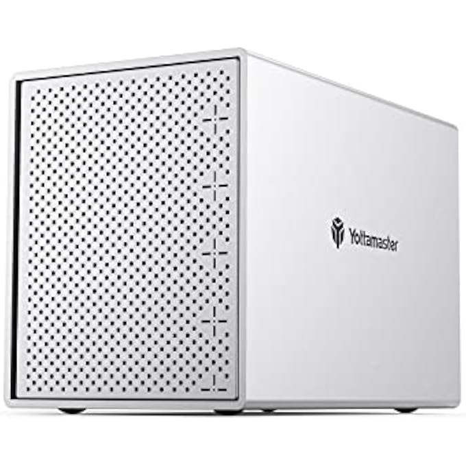 Yottamaster 5 BAY HARD DRIVE ENCLOSURE FOR 2.5/3.5-INCH HDD/SSD, ALUMINUM 5 BAY USB3.0 HDD ENCLOSURE SUPPORT 5X16TB SUITABLE FOR HOME/OFFICE PERSONAL STORAGE, WITH 80MM SILENT FAN - Image 1